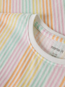NAME IT T-shirt Vigga Bright White Stripe